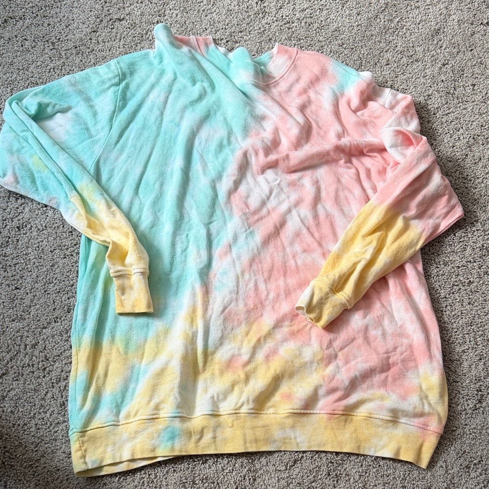 A Classy Chic Boutique Pastel Tie-Dye Sweatshirt